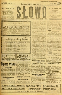 Słowo, 1923, R. 2, nr 165