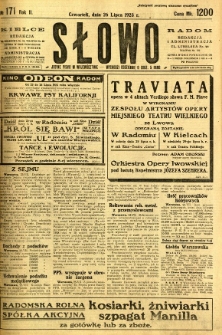 Słowo, 1923, R. 2, nr 171