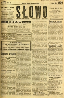 Słowo, 1923, R. 2, nr 175