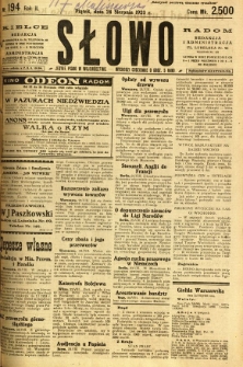 Słowo, 1923, R. 2, nr 194