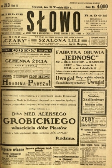 Słowo, 1923, R. 2, nr 213