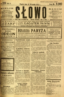 Słowo, 1923, R. 2, nr 220