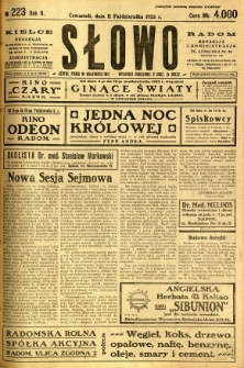 Słowo, 1923, R. 2, nr 223