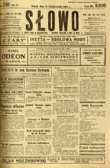Słowo, 1923, R. 2, nr 230