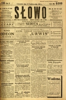 Słowo, 1923, R. 2, nr 235