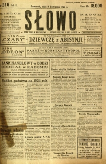 Słowo, 1923, R. 2, nr 246