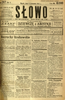 Słowo, 1923, R. 2, nr 247
