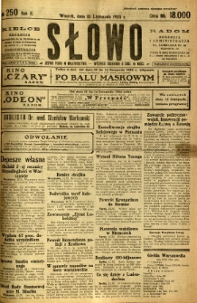 Słowo, 1923, R. 2, nr 250