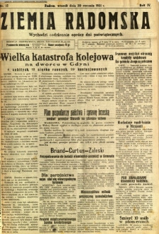 Ziemia Radomska, 1931, R. 4, nr 15