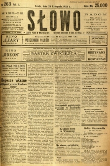 Słowo, 1923, R. 2, nr 263