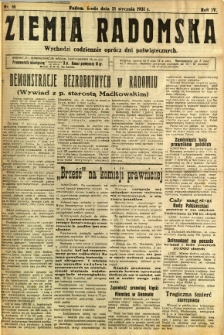 Ziemia Radomska, 1931, R. 4, nr 16