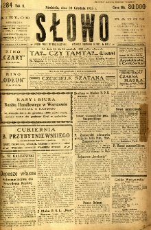Słowo, 1923, R. 2, nr 284