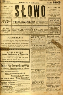 Słowo, 1923, R. 2, nr 288