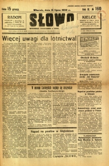Słowo, 1930. R. 9, nr 160
