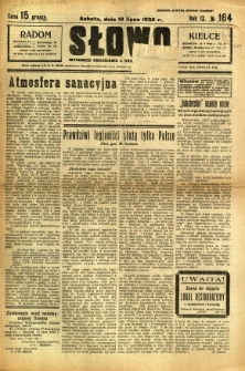 Słowo, 1930. R. 9, nr 164