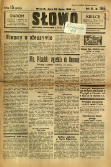 Słowo, 1930. R. 9, nr 166