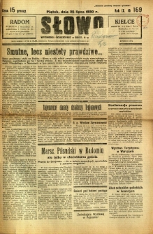Słowo, 1930. R. 9, nr 169