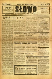 Słowo, 1930. R. 9, nr 173