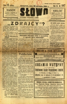 Słowo, 1930. R. 9, nr 197