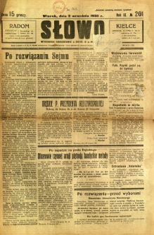 Słowo, 1930. R. 9, nr 201