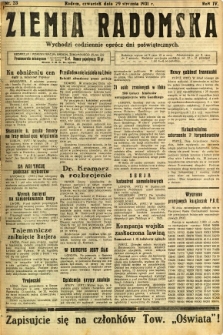 Ziemia Radomska, 1931, R. 4, nr 23
