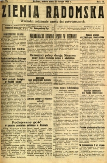 Ziemia Radomska, 1931, R. 4, nr 42