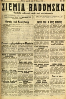 Ziemia Radomska, 1931, R. 4, nr 47