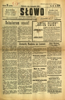 Słowo, 1928, R. 7, nr 254