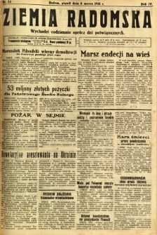 Ziemia Radomska, 1931, R. 4, nr 53