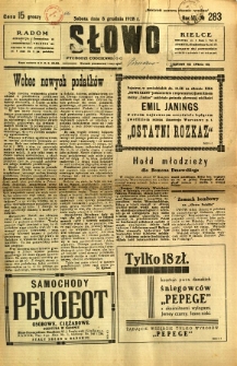 Słowo, 1928, R. 7, nr 283