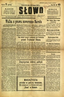Słowo, 1929, R. 8, nr 49