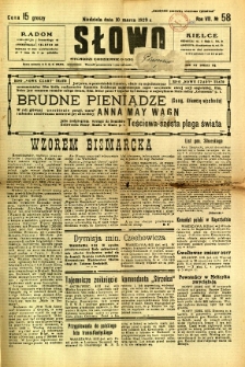 Słowo, 1929, R. 8, nr 58