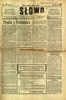 Słowo, 1929, R. 8, nr 59