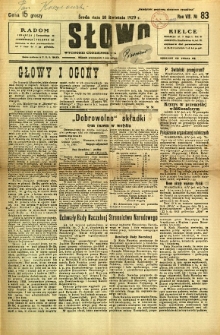 Słowo, 1929, R. 8, nr 83