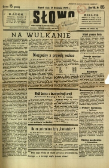 Słowo, 1929, R. 8, nr 85