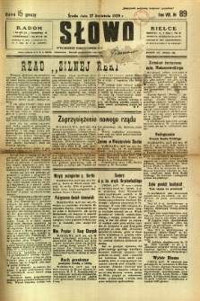 Słowo, 1929, R. 8, nr 89