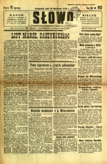 Słowo, 1929, R. 8, nr 90