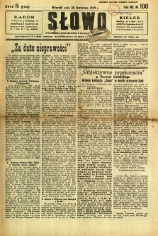Słowo, 1929, R. 8, nr 100