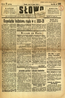 Słowo, 1929, R. 8, nr 106