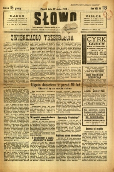 Słowo, 1929, R. 8, nr 113