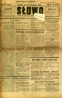 Słowo, 1930. R. 9, nr 223