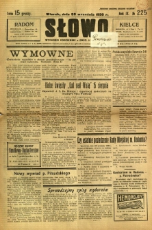 Słowo, 1930. R. 9, nr 225