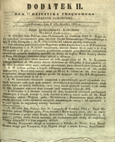 Dziennik Urzędowy Gubernii Radomskiej, 1845, nr 51, dod. II
