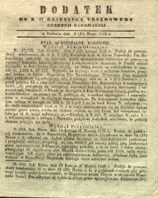 Dziennik Urzędowy Gubernii Radomskiej, 1846, nr 11, dod.