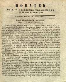 Dziennik Urzędowy Gubernii Radomskiej, 1846, nr 26, dod.