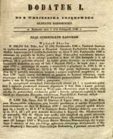 Dziennik Urzędowy Gubernii Radomskiej, 1846, nr 46, dod. I