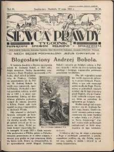 Siewca Prawdy, 1934, R.4, nr 20