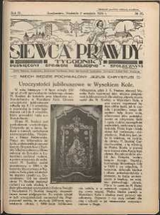 Siewca Prawdy, 1934, R.4, nr 36