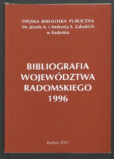 Bibliografia Województwa Radomskiego 1996