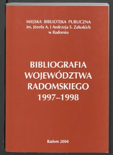 Bibliografia Województwa Radomskiego 1997-1998